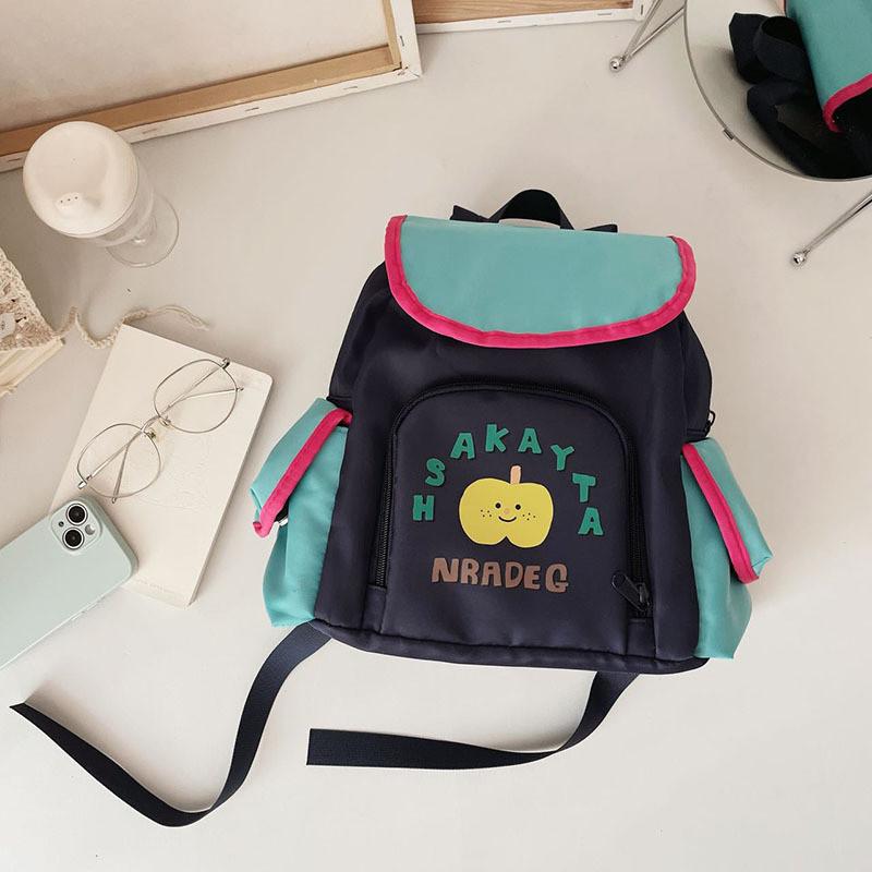 Modern Unisex Large Capacity Canvas School Backpack For Trendy Kids Fashion