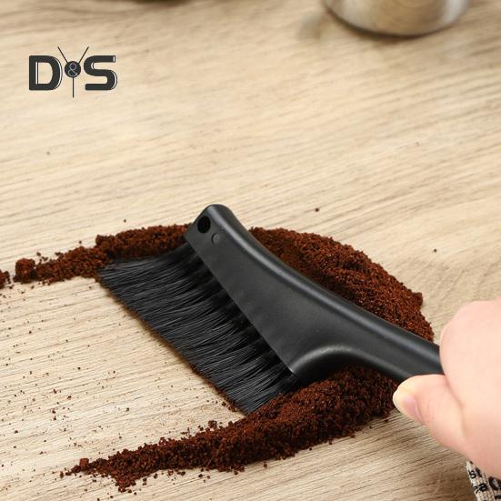 Coffee Machine Cleaning Brush Dual Head Super Soft Bristles Plastic Coffee Grinder Dusting Brush Barista Cleaning Tool Bar Accessories
