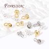 Crimp End Caps For Jewelry 18K Gold Plated Cord Ends Clam Shell Bead Tip Ball Chain Connector,DIY Bracelet/Necklace Fittings