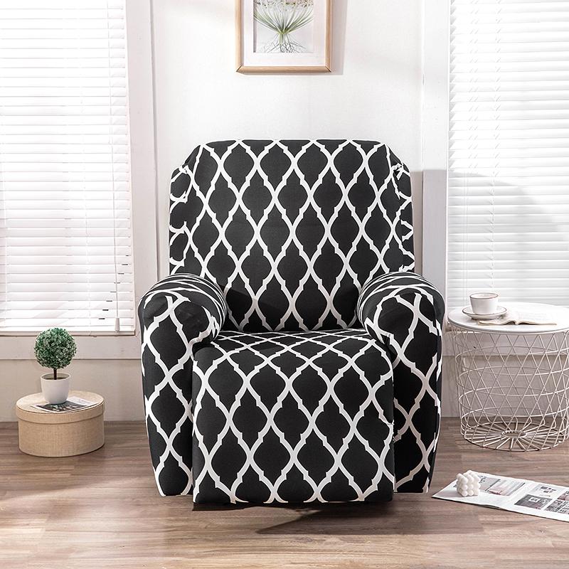 Stretch Recliner Cover 4Pieces/Set Chair Slipcovers Non Slip Slipcover Recliner Furniture Protector For Living Room