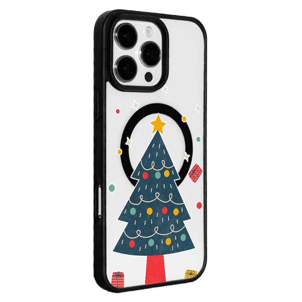 

EYCASE Christmas Series for iPhone 16 Pro Max Magnetic Case Pattern Print TPU + Acrylic Cover Compatible with MagSafe