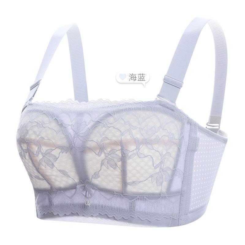 

Тонкое женское нижнее белье без бретелек, нескользящая обертка на груди, сексуальный топ без стального кольца 34/75B