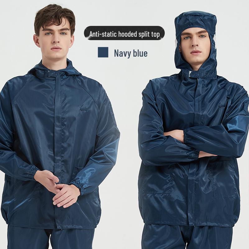 Anti-Static Hooded Dustproof Cleanroom Protective Suit for Medical and Food Industries