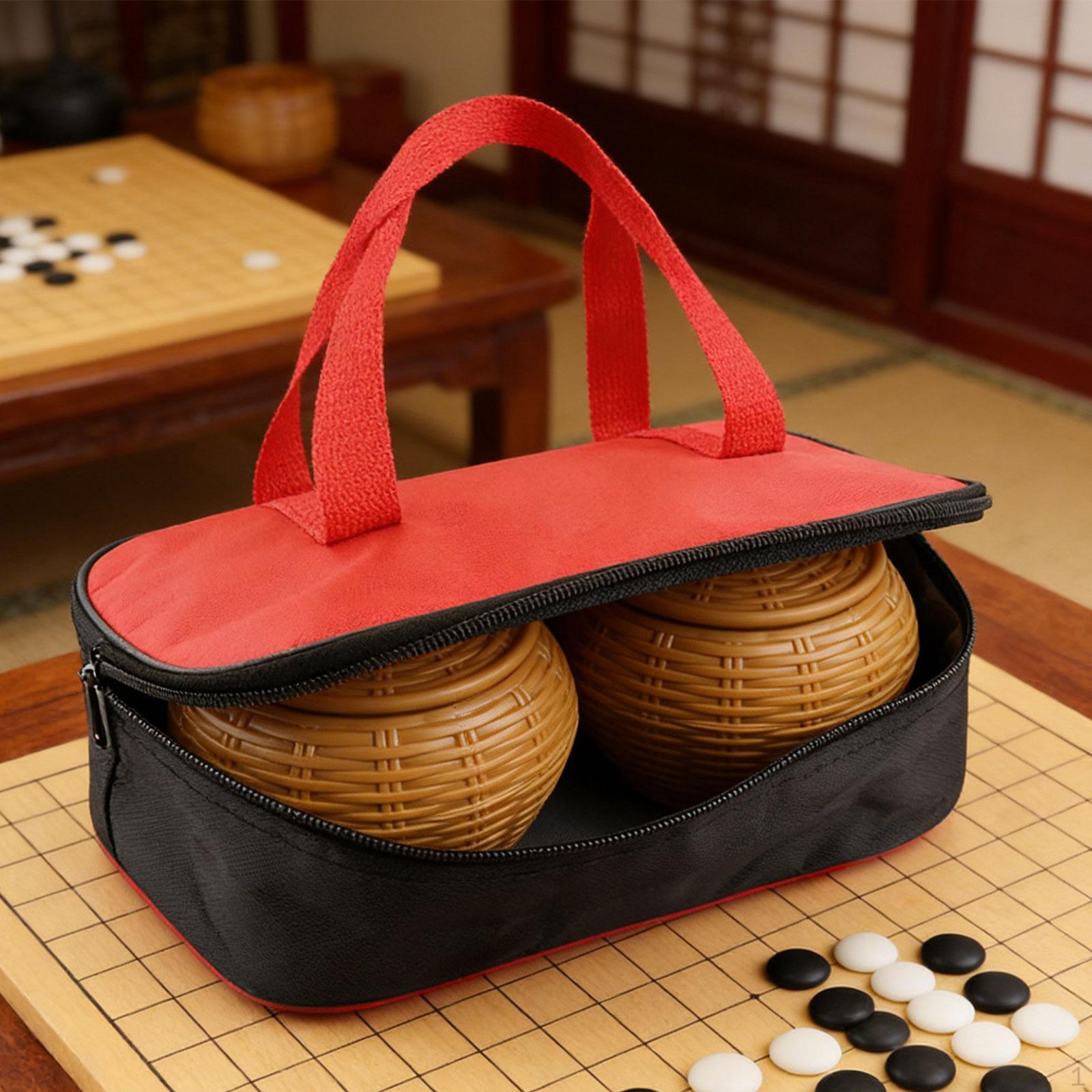 

Go Bowl Storage Bag, Weiqi Carrying Case and Zipper, Portable Bag for Chinese Strategy