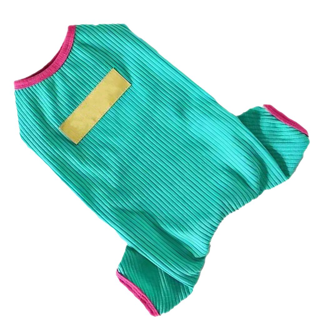 Dog Pajamas Soft Comfortable Breathable Cotton Dog Jumpsuit for Teddy Bichon Poodle Puppy