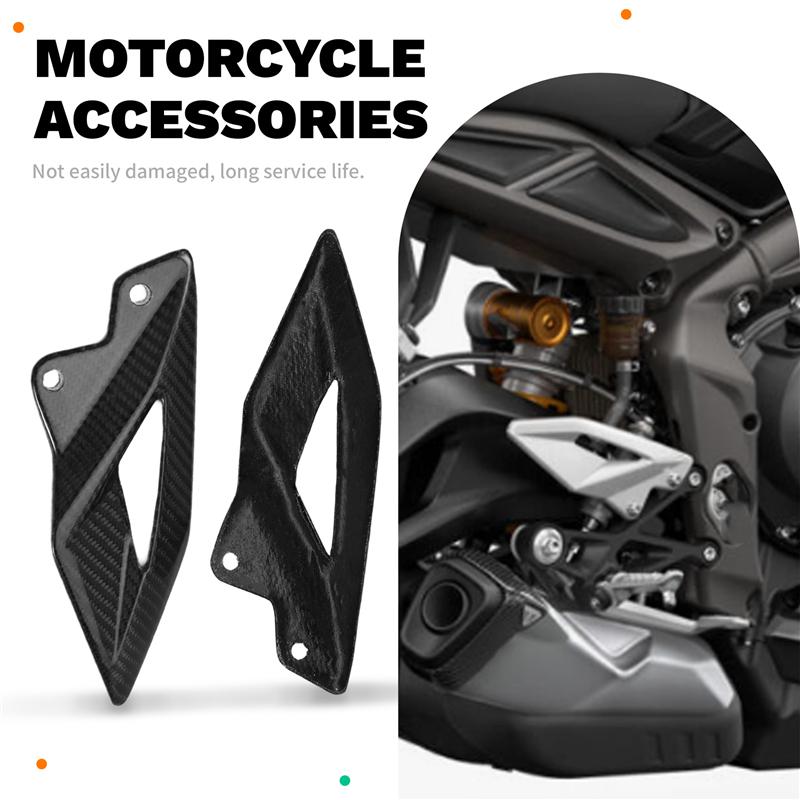 ABLZ-Foot Pedal Heel Guard Plates Decoration Motorcycle Guard Plates Decoration Guard Plates Decoration For Triumph