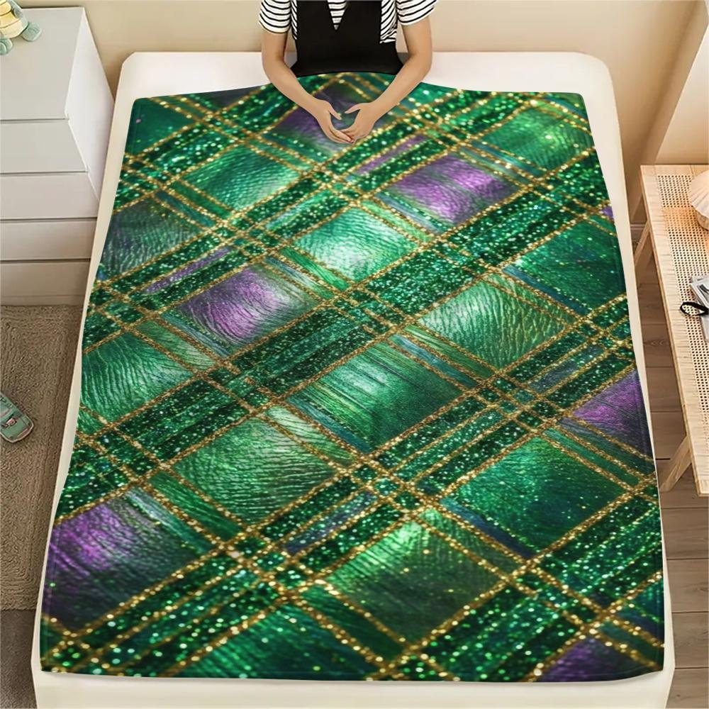 

1Pc St.Patrick s Day Print Flannel Blanket, High quality Comfortable for All Seasons, Home Decor, Warmth and Comfort, Perfect for Christmas Gifts W75 80cm x 120cm