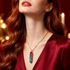 Natural Crystal Jewelry Tree of Life Silver-wrapped Aura Clear Quartz Point Pendant for Decoration