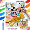 Mickey Mouse Friends Thanksgiving Dinner Oil Painting Kit Home Decor Gift
