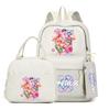 4-teiliges/Set Cartoon Anime K-Pop bedruckter Rucksack mit Federmäppchen Handtasche für Teenager Schüler Junge Mädchen Schultasche Schultasche Große Kapazität Reisetasche