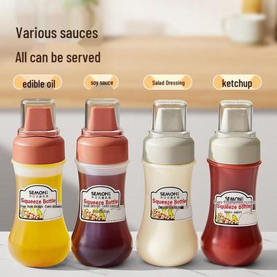 Five-Hole Squeeze Sauce Bottle for Kitchen Seasoning