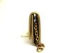 Authentic BVLGARI Brown Leather Gold H/W 6 Pics Key Chain #a671  Refurbished