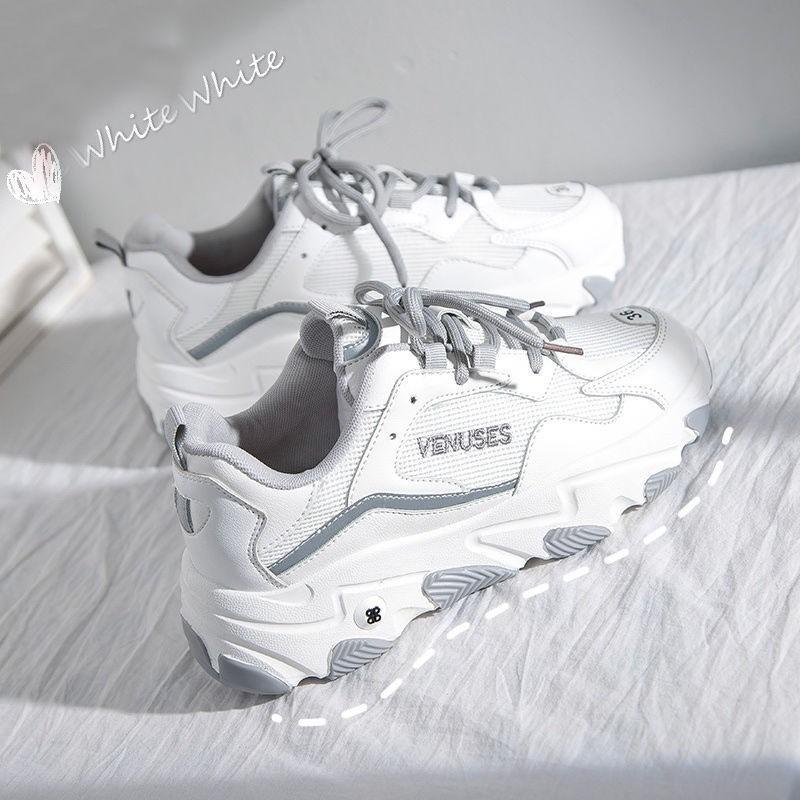 Fashion 2024 Vintage Platform Sneakers Autumn Women Sneakers Students Daily Wear Casual Style Vulcanize Shoes Female