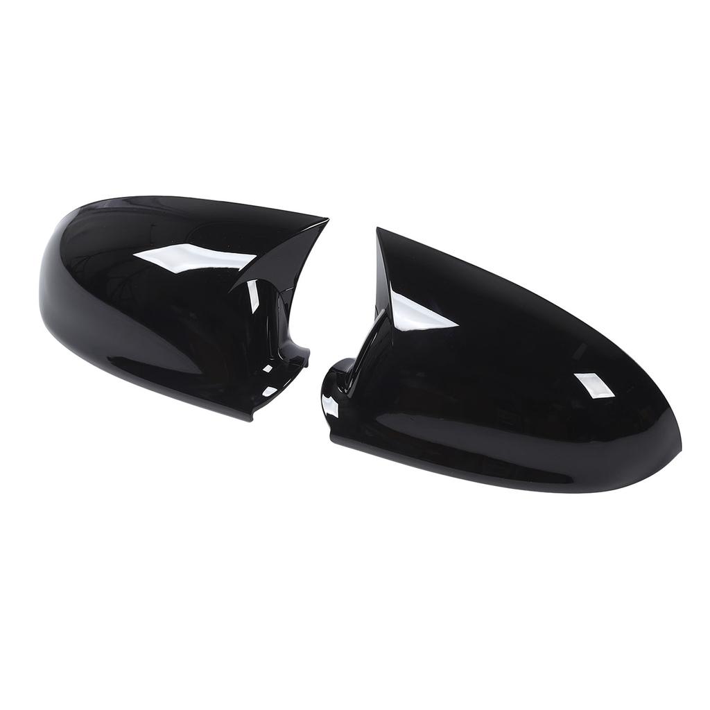 1 Paar Rückspiegelabdeckung 1K0857538 Glänzend Schwarz Sportlicher Look Türseite Rückspiegelkappe für