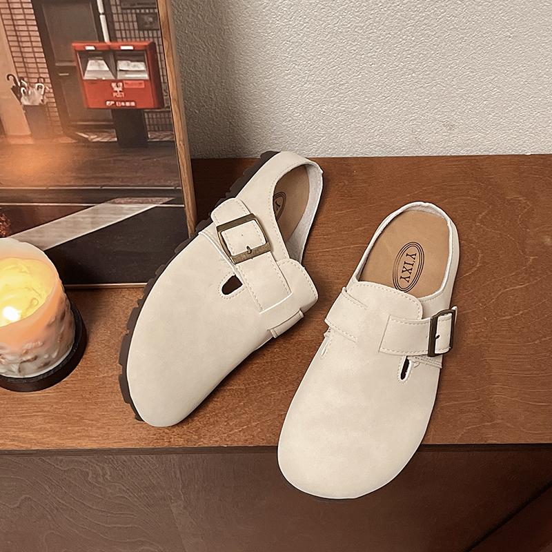 Chaussures tendance 2024 pour femmes : mules en daim, pantoufles, sandales avec soutien de la voûte plantaire, diapositives de plage, chaussures de maison de couleur unie