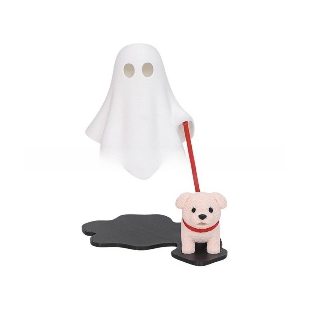 Ornaments Halloween Decorations 3D Printed Ghost LED Night Light Desktop Decoration Non-light Style