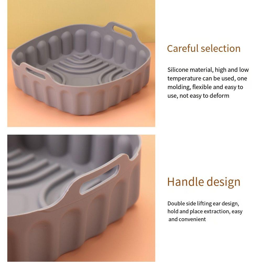 Multi-color Silicone Air Fryer Liners Airfryer Silicone Basket Oven Microwave Accessories