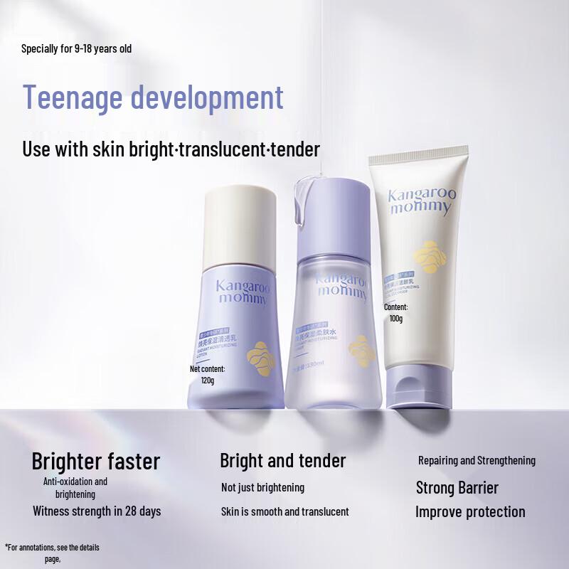Kangaroo Mommy Youth Brightening & Hydrating 3-Piece Skincare Set