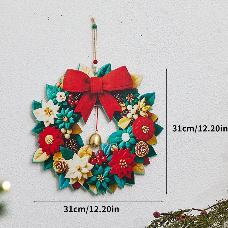 Xmas Tree Hanging Decoration, Wood Crafted, Christmas Ornaments, Fun Party Scene Props, Festive Gift