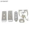 Büro Glastürschloss Badezimmer Edelstahl Griff Türschloss Schlafzimmer Balkon Glastür Lockset Home Security Hardware