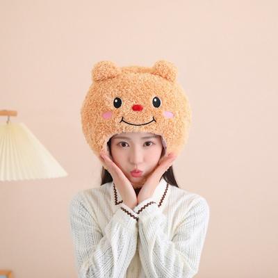 Long-haired Cute Bear Hood Hat, Photo Props, Cartoon Hood, Performance Props