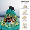 1pc, Aladdin Family Home Decorative Throw Blanket: A Cozy Cover for Bedroom, Living Room, Travel, Camping, Car