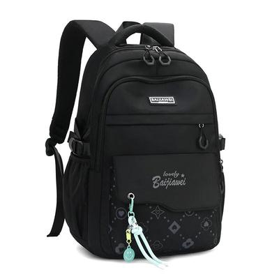 Sac à dos scolaire pour filles Li Shen couleur contrastée