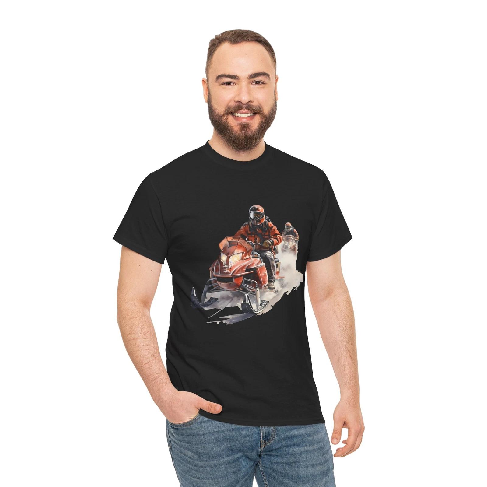 Snowmobile Adventures Across America Art T-Shirt, S