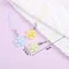 Creative Lovely Flower Phone Strap Sweet Jelly Color Sakura Keychain Pendant Cute Fashion Backpack Hanging Ornaments Couple Gift