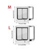 Flap Pet Door Dogs Flap Door 4 Ways Controllable Cats Door Dog Access Door Pet Entry Gate Door Convenient Pet Accessories