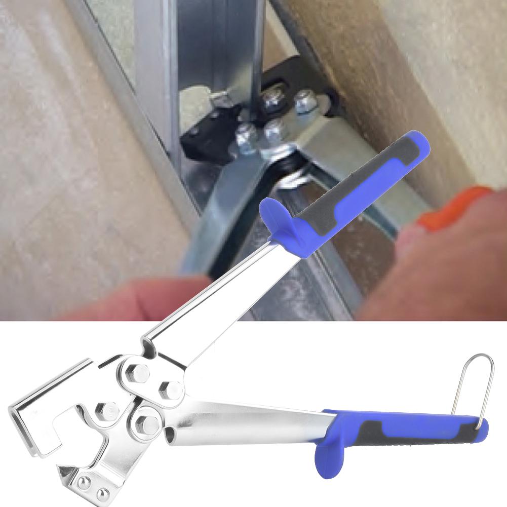 Professioneller Kielbolzen-Verbinder-Crimper Tragbarer Griff Stanzzange Stahl Trockenbau Handwerkzeug