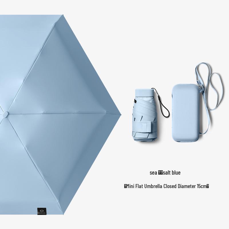 Women's Compact UV-Defender: Portable Mini Umbrella for Sun and Rain