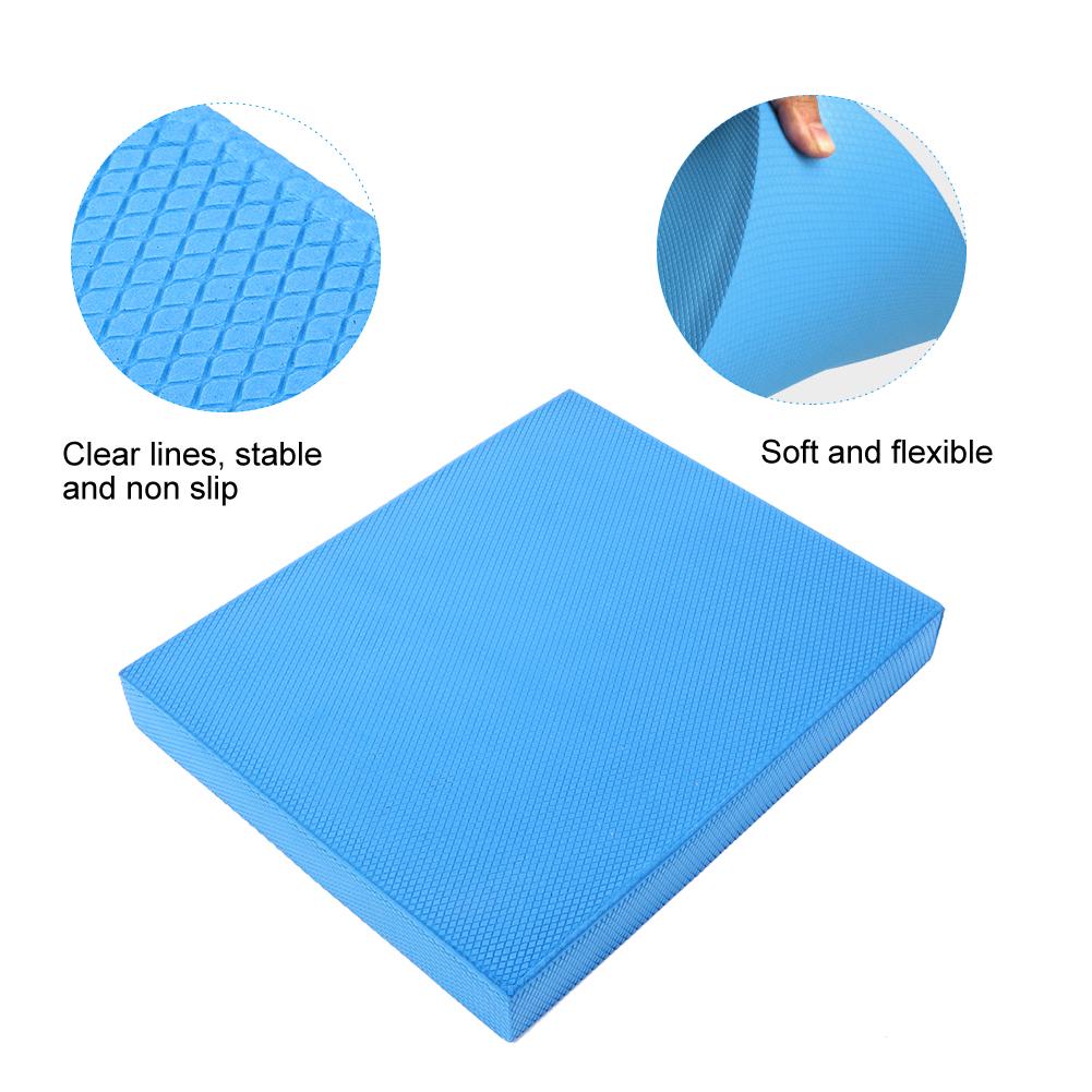 Soft Balanced Cushion Yoga Mat Waist Abdomen Ankle Training Exercise Fitness Tool Blue