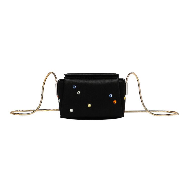 

Marni Toggle Gold Finish Tubular Metal Shoulder Strap Satin Mini Crossbody Bag Black Women Bags SBMP0140L0P580600N99 Basic Set (Bag+Dust Bag)