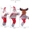 Nuovo Natale Babbo Natale Alce Finestre Cartone Animato Bambola Tenda Decor Buon Natale Decorazioni Casa Natale
