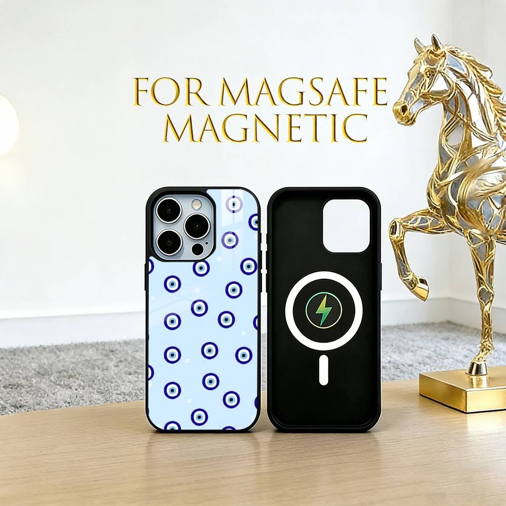 pupil-shaped Phone Case For iPhone17,16,15,14,13,12,11 Plus,Pro Magnetic with Magsafe Wireless Charging