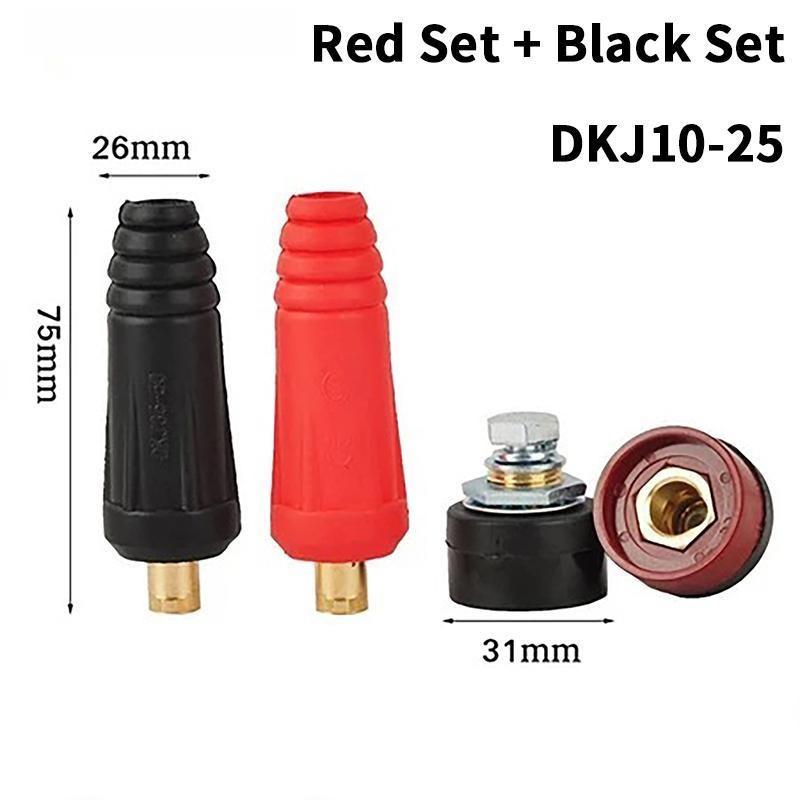 European Style Welder Quick Connectors Insulated Rubber Shell Brass Fittings For Industrial Welding Repair