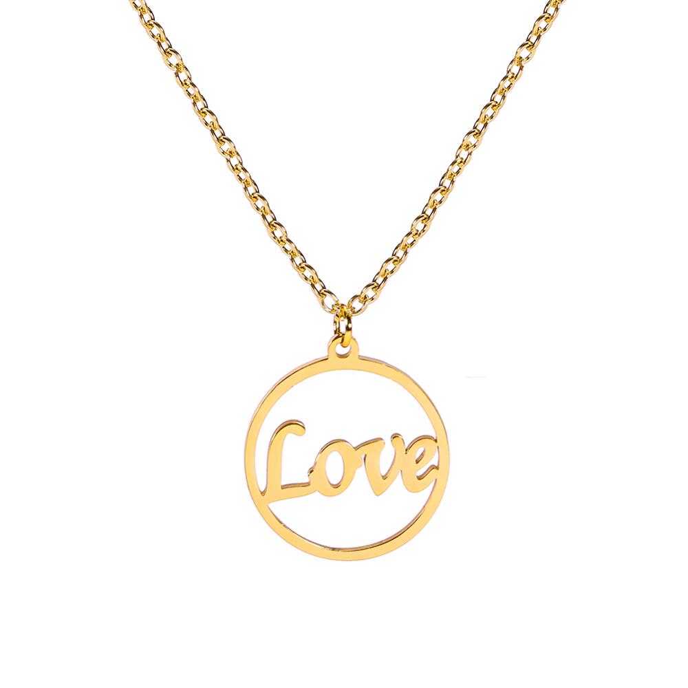 Cazador 2026 Trend Hollow Music Note Pendant Necklace for Women Round Love Neck Chain Stainless Steel Jewelry Birthday Gift