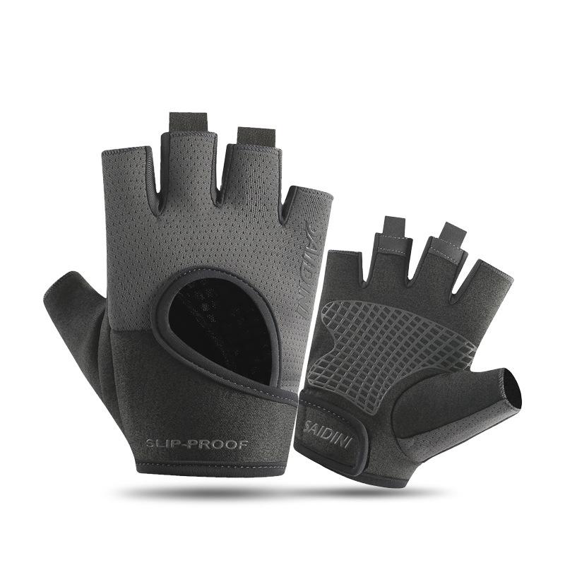 Breathable Half Finger Gym Dumbbells Gloves Men Women Bodybuilding Crossfit Exercise Sports Gloves for Cycling Bicycle Anti Slip