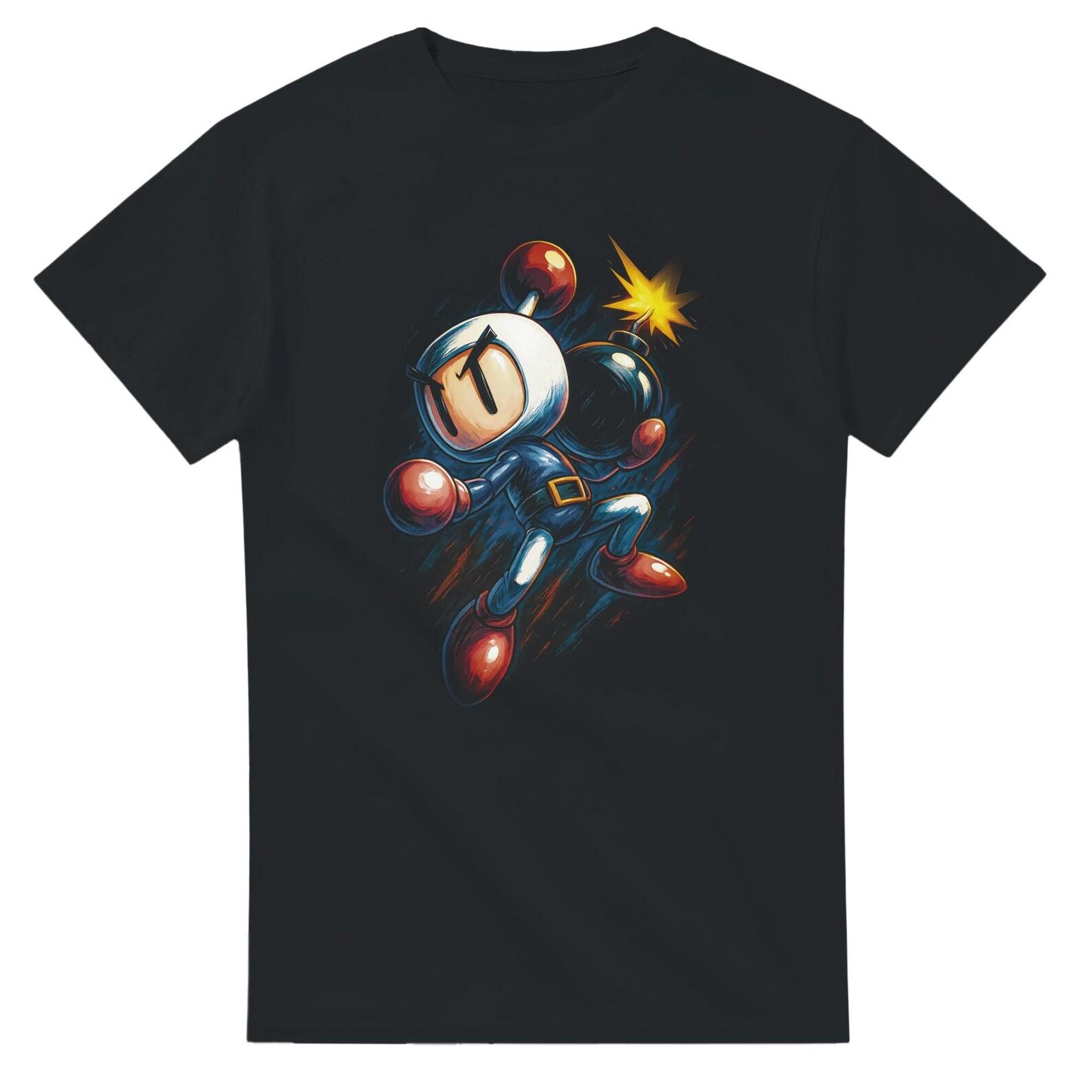 Bomberman Halftone Heavyweight Unisex Crewneck T shirt | Gildan® 5000 2XL