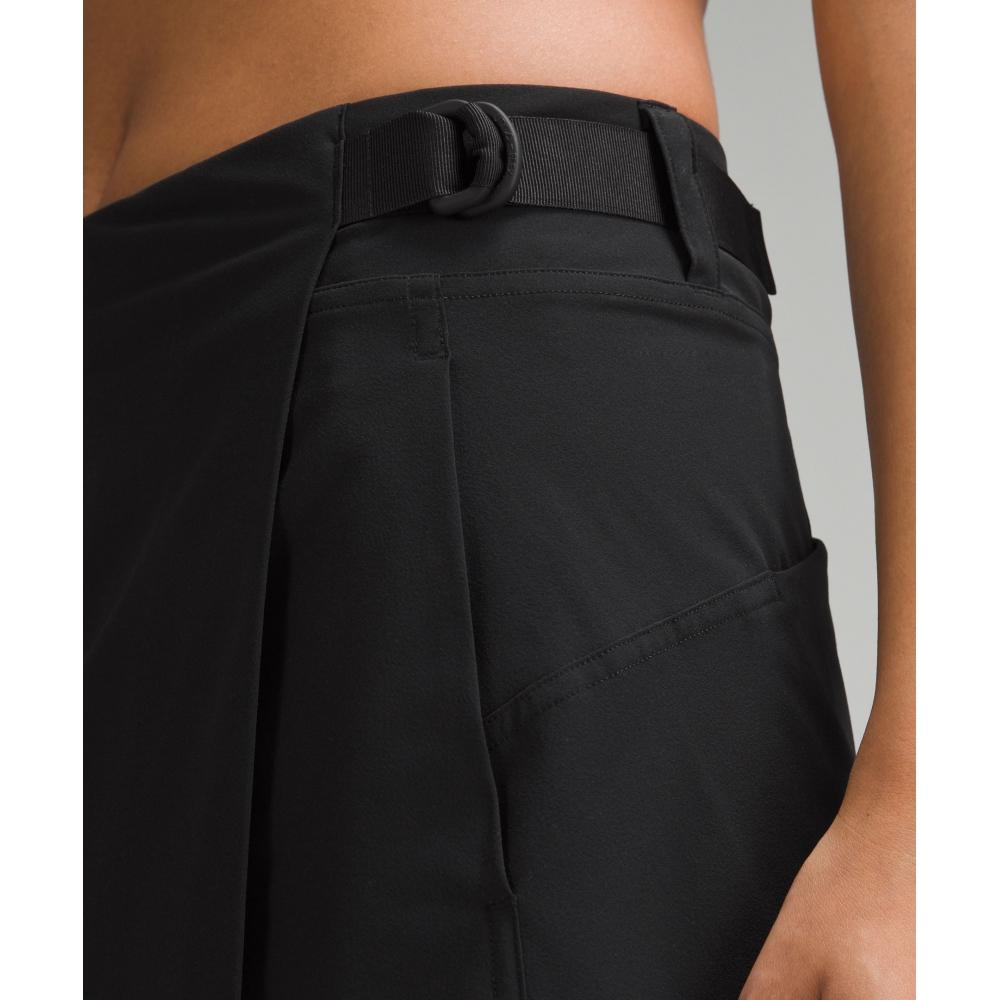 Lululemon Wrap Front Mid Rise Golf Skirt Black