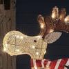Weihnachts-Hirsch-Beleuchtung für den Außenbereich Festliche LED 2D Acryl Flache Rentier-Statue Wasserdichte Feiertags-Gartendekorationen Weihnachts-Festartikel