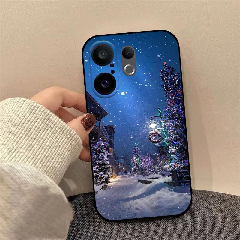 Case For VIVO X200 FE S30 Pro Mini Christmas Phone Cover Soft Silicone TPU Shell For VIVO X200FE Shockproof Bumper V2503 V2465A