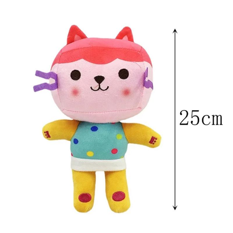 20-30cm Gabby Doll House Plush Toy Backpack Cat Cake Cat Mermaid Stuffed Animal Plushie Gbay Sticker for Kid Chrismas Gift