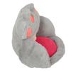 Cute Cat Paw Cushion Half Surrounded Office Chair Pillow Floor Cushion Pad for Bedroom Living Room Cafe Dorm Decor Grey