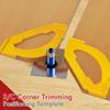 4PCS Half Fillet Positioner Rounded Corners Radius Jig Router Bit Template Tool For Woodworking Locator Corner Template