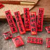 Magnetic Chinese New Year Year Couplets Set Festival Refrigerator Sticker Ornaments Set for Home Kitchens Decors