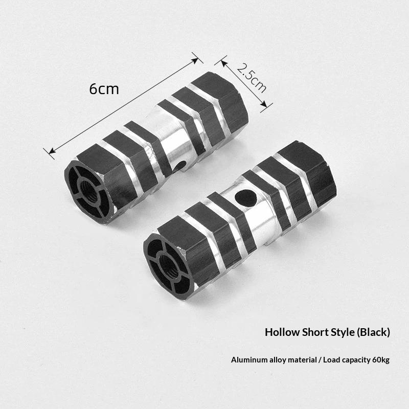 Bike Pedals 1 Pair Non Slip Axle Foot Rest Pegs Strong Grip Bicycle Front Rear Socle Pedal for Performance Cycling