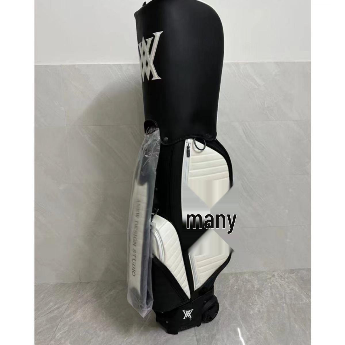 

ANEW Large-Capacity Waterproof Golf Bag with Wheels - Unisex Travel Club Bag чёрный
