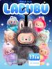 17cm LABUBU Plush Toy Keychain – Colorful Cute Stuffed Animal Collectible
